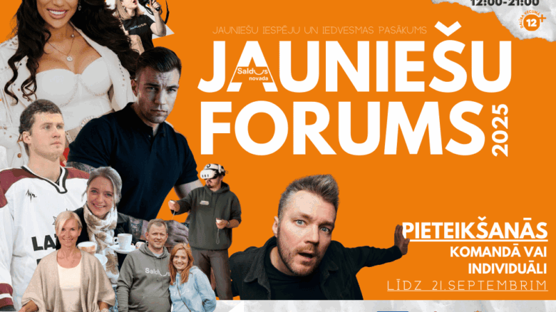 Saldus novada Jauniešu forums 27.septembrī Druvas vidusskolā