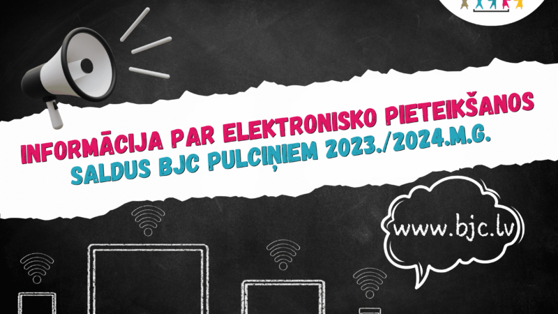 Elektroniskā pieteikšanās Saldus BJC 2023./2024.m.g. interešu izglītības pulciņiem