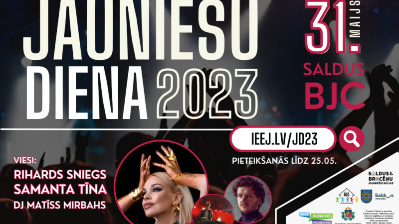 31.maijā notiks Saldus novada jauniešu diena 2023