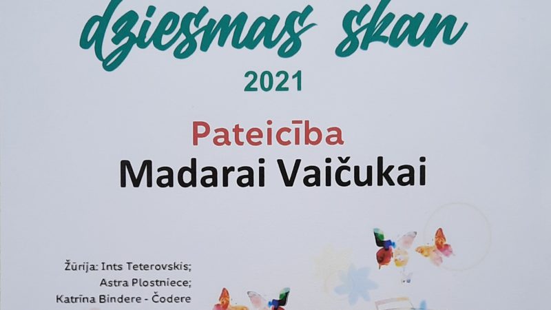 Latvijas jauno vokālistu konkurss “Pavasarī dziesmas skan – 2021”