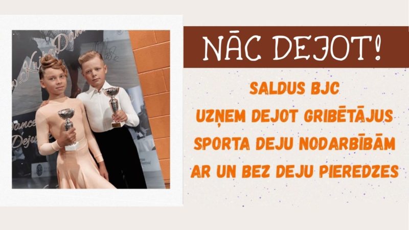 Aicinām pieteikties dejotgribētājus sporta deju nodarbībām