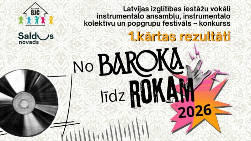 Zināmi konkursa “No baroka līdz rokam ” 1.kārtas rezultāti