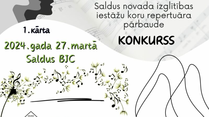 Saldus novada izglītības iestāžu koru repertuāra pārbaude – konkurss