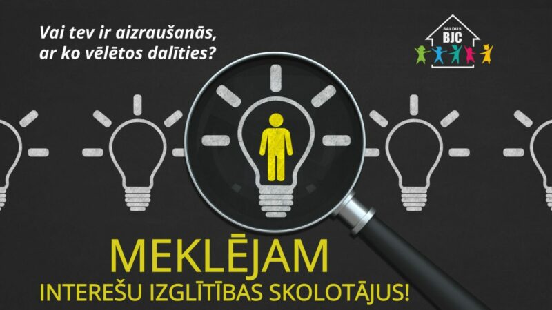Meklējam interešu izglītības skolotājus!