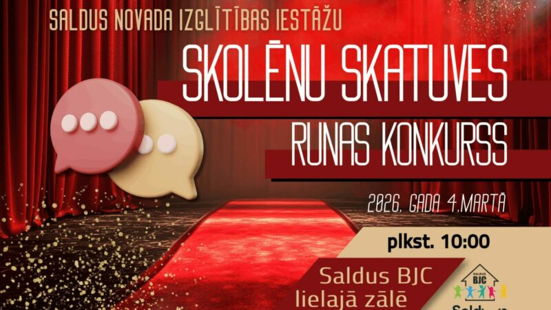 Saldus novada izglītības iestāžu “Skolēnu skatuves runas konkurss”