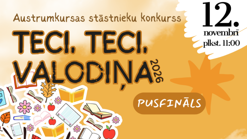Austrumkursas stāstnieku konkurss “Teci, tecu, valodiņa 2026”